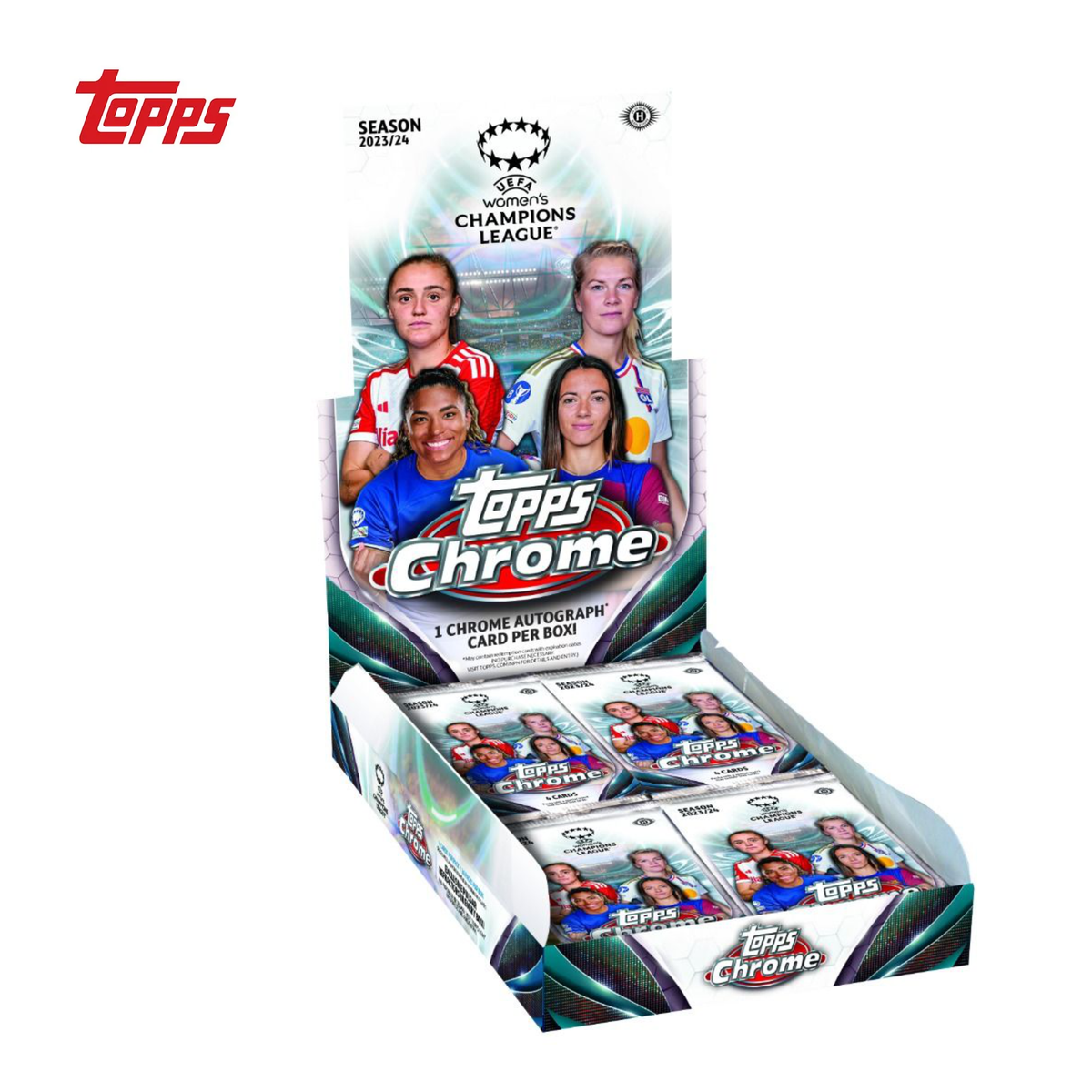 2023-24 Topps Chrome UEFA Womens Champions League - Hobby Box