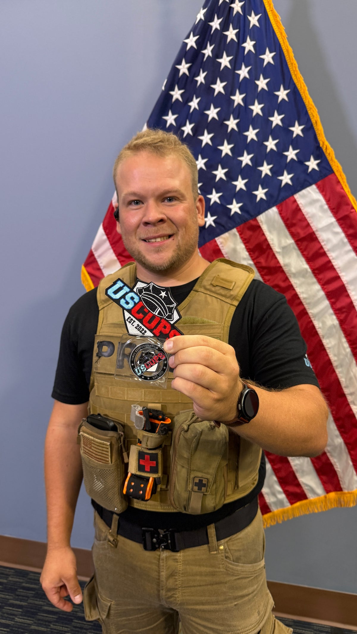 US Cops EST. 2022 Polizei Klettpatch