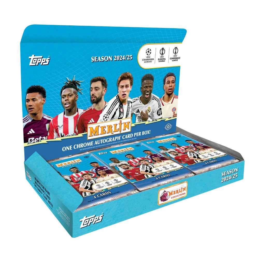 Topps 2024-25 Chrome Merlin UEFA Club Competitions - Hobby Box