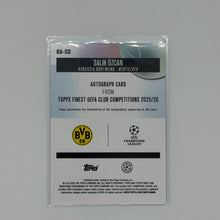 Salih Özcan Finest UCC Topps 2025-26 Dortmund Auto /150