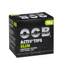 OCB Activ Tips Slim 7mm Aktivkohlefilter 10 Stück