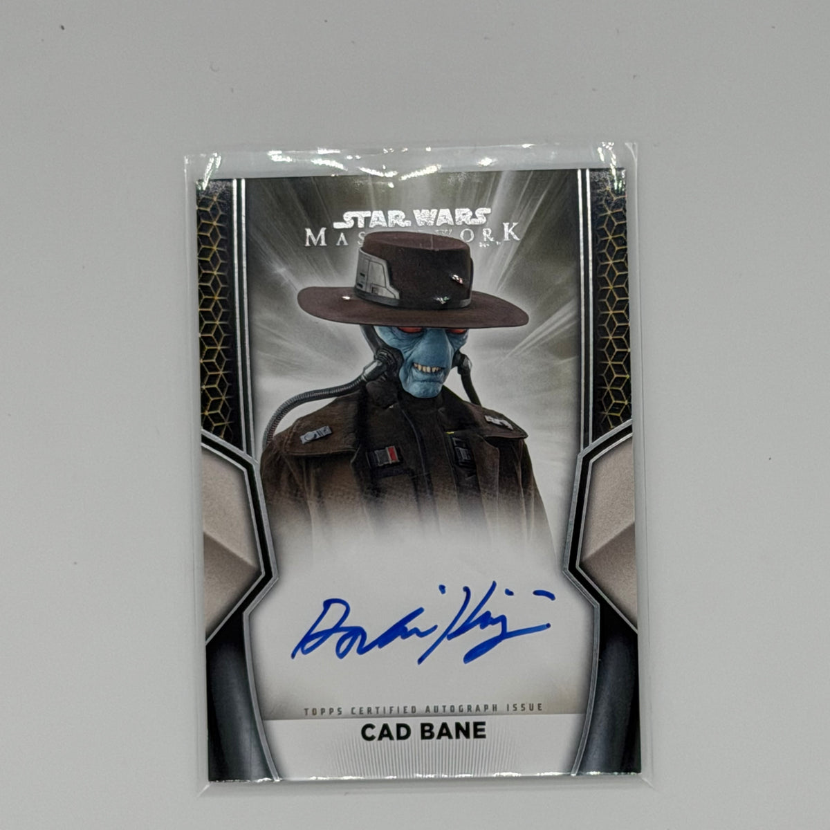Dorian King as Cad Bane Star Ware Masterwork Topps Auto
