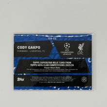 Cody Gakpo Liverpool Fc Flagship UCC Topps Relic /250