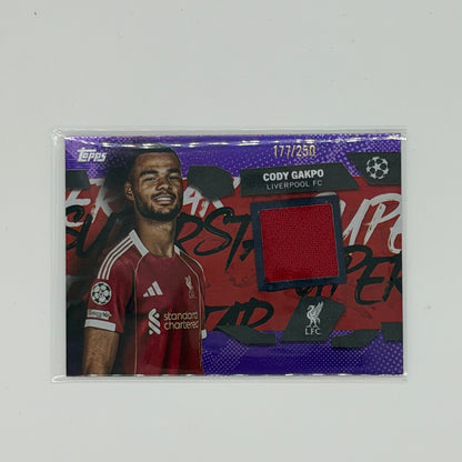 Cody Gakpo Liverpool Fc Flagship UCC Topps Relic /250