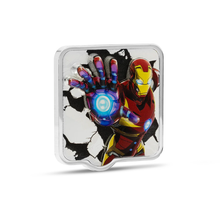Agoro Marvel Iron Man 'ZAPT!' 2oz Silber Münze (Ultra High Relief)