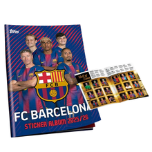 Topps FC Barcelona Sticker 2025/26 Komplett-Set 150 Sticker
