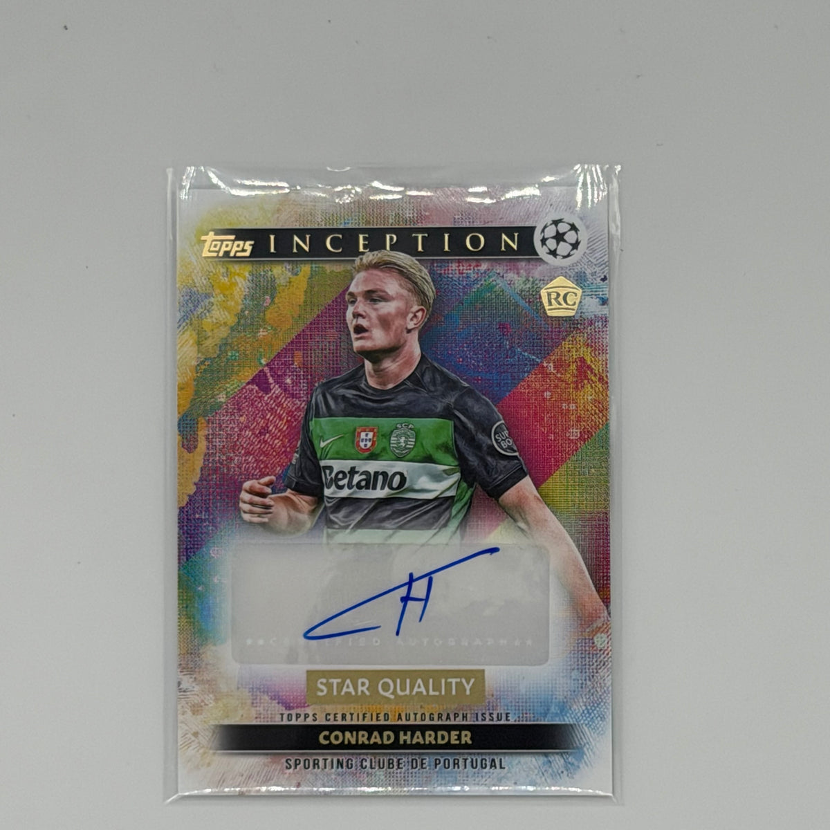 Conrad Harder Sporting Club Portugal Topps Inception Rookie Auto