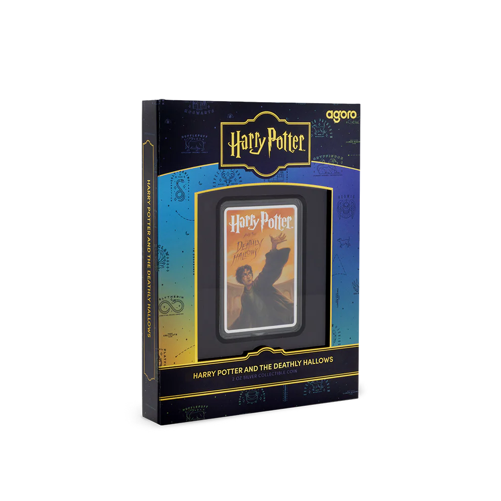 Agoro Harry Potter Book Covers: Harry Potter and the Deathly Hallows 2oz Silver