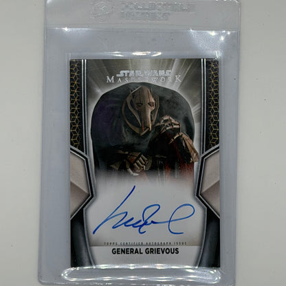 Matthew Wood as General Grievous Star Wars Topps 2026 Masterwork Auto