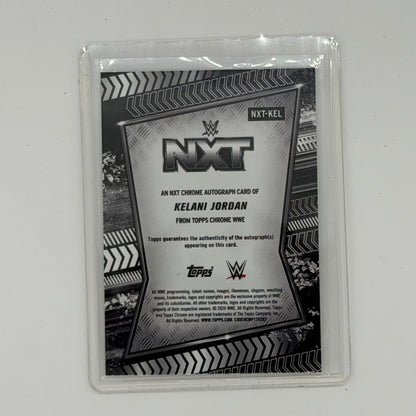 Kelani Jordan NXT Wrestling Topps 2026 Chrome WWE NXT Auto