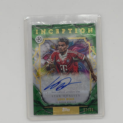 Luis Diaz FC Bayern München UEFA CL Soccer Topps 2026 Inception Auto /99