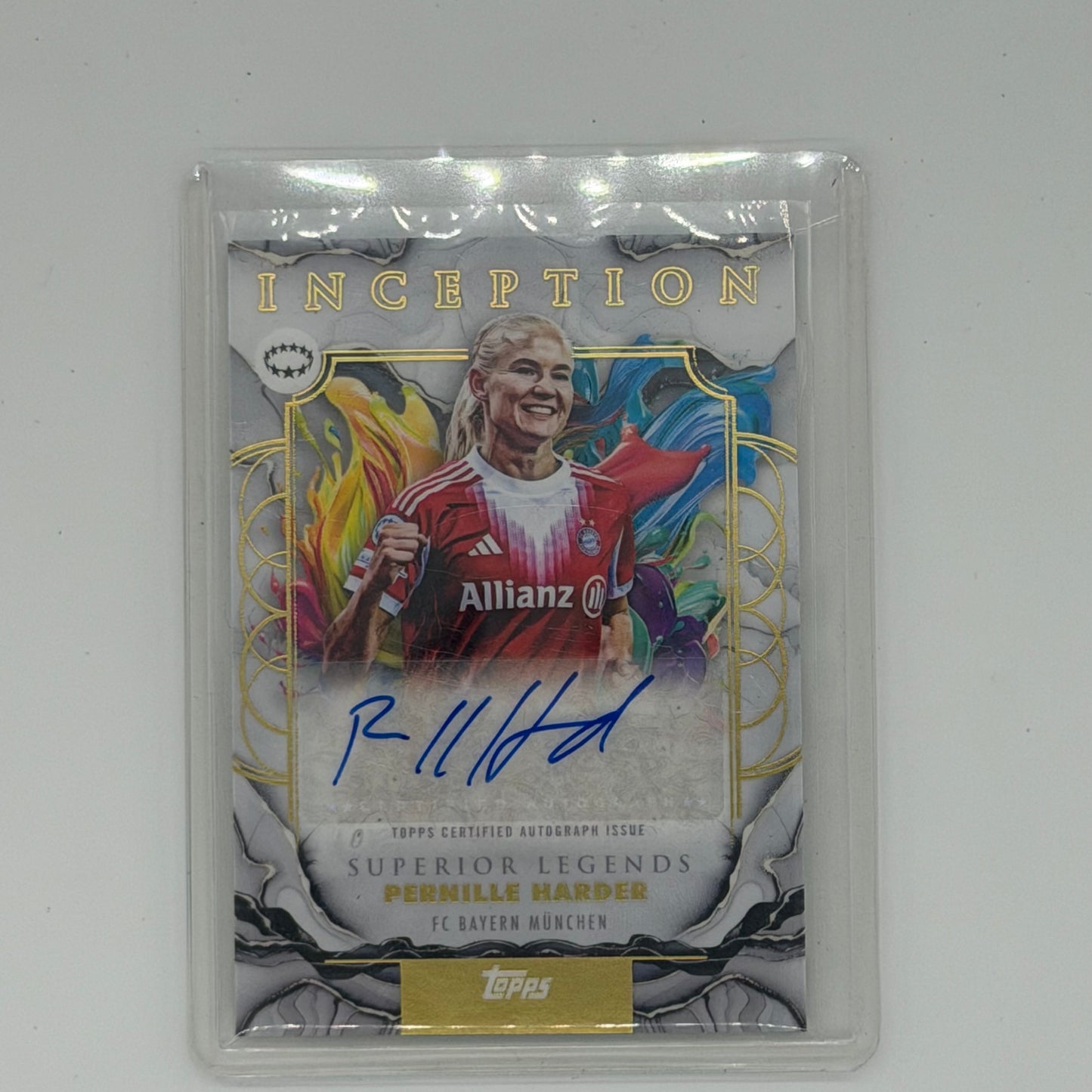 Pernille Harder Bayern UEFA Soccer Topps 2026 Inception Superior Legends Auto