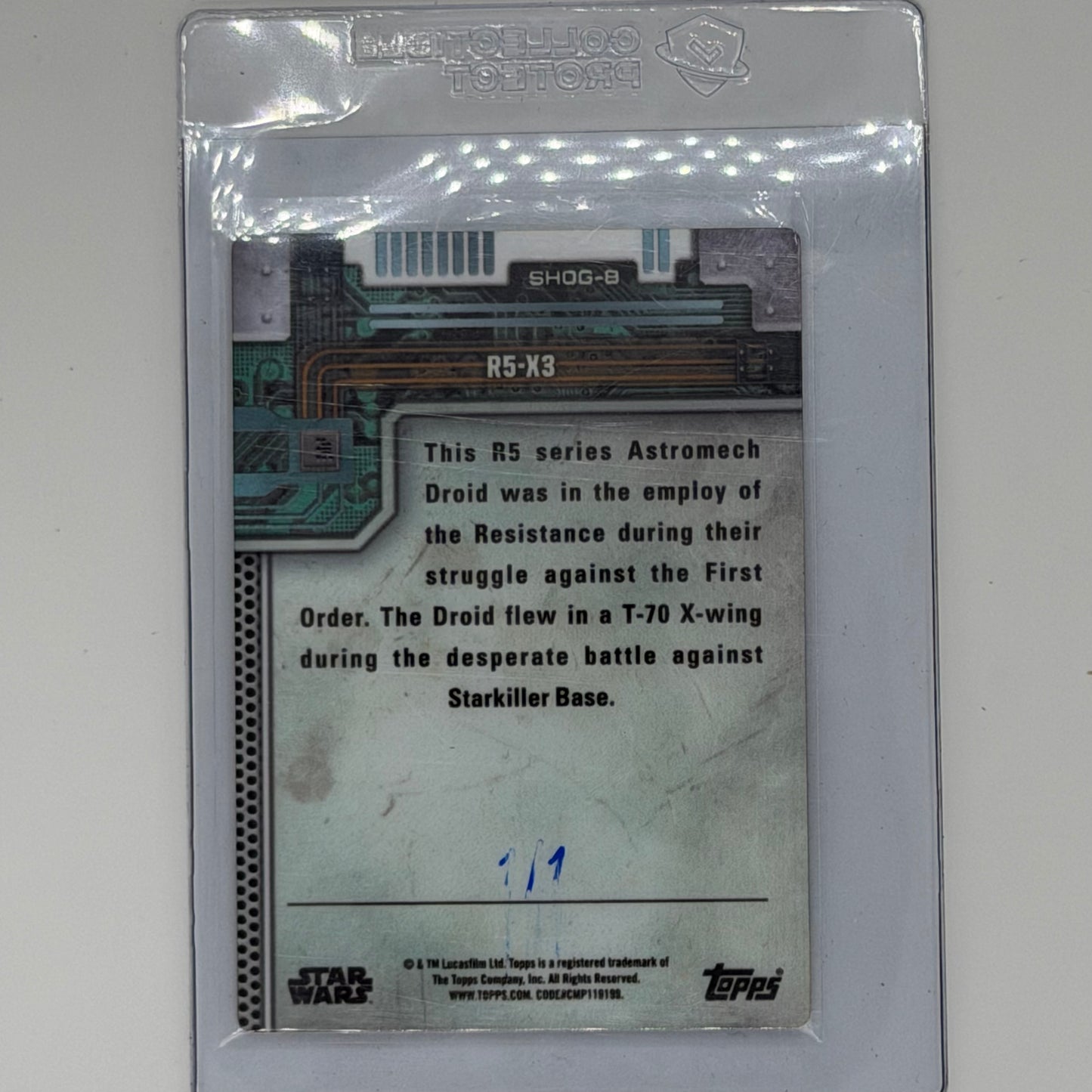 R5-X3 Star Wars Topps 2026 Masterwork 1/1