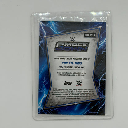 Ron Killings Smackdown Wrestling Topps 2026 Chrome WWE Auto