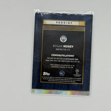 Reigan Heskey Man City UCL Soccer Topps 2025 Deco Auto /99