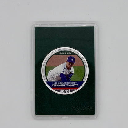 Yoshinobu Yamamoto LA Dodgers MLB Baseball Leaf 2023 League Icon /250
