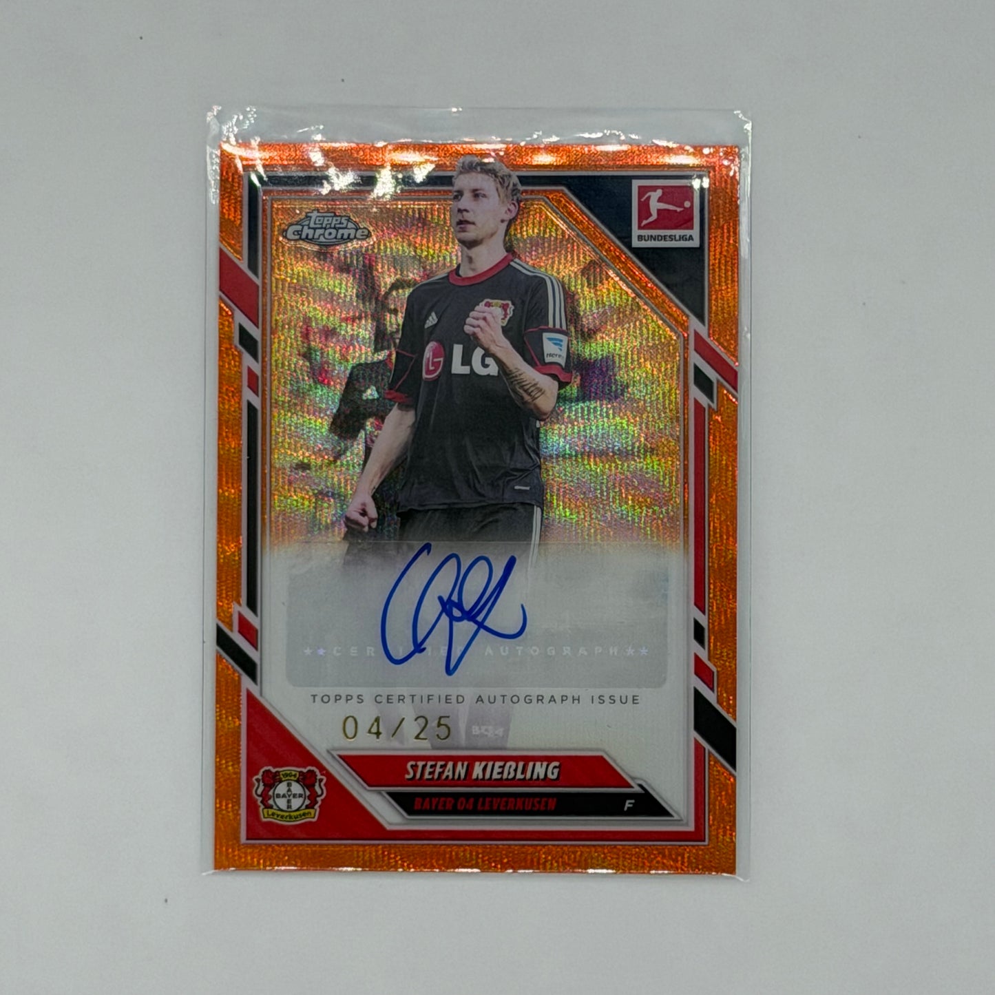 Stefan Kiessling Leverkusen Bundesliga Soccer Topps 2026 Chrome Bundesliga Auto /25