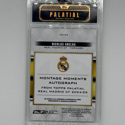 Nicolas Anelka Real Madrid Soccer Topps 2025 Palatial Auto /10