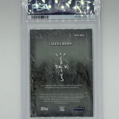 Alexa Bliss Wrestling WWE Topps 2025 X Cactus Jack Auto PSA 10