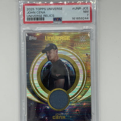John Cena Wrestling WWE Topps 2025 Universe /299 PSA 7