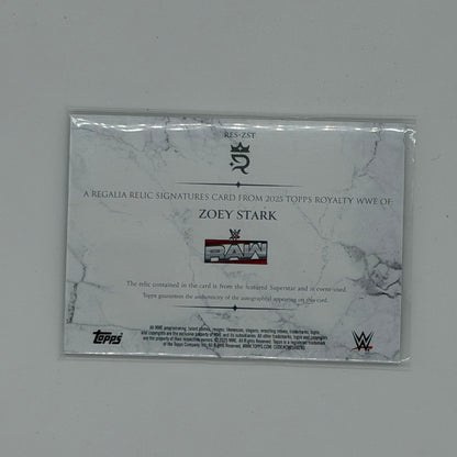 Zoey Stark Wrestling WWE Topps 2025 Royalty Auto /10