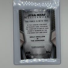 Emily Swallow The Armorer Star Wars Topps 2026 Masterwork Auto