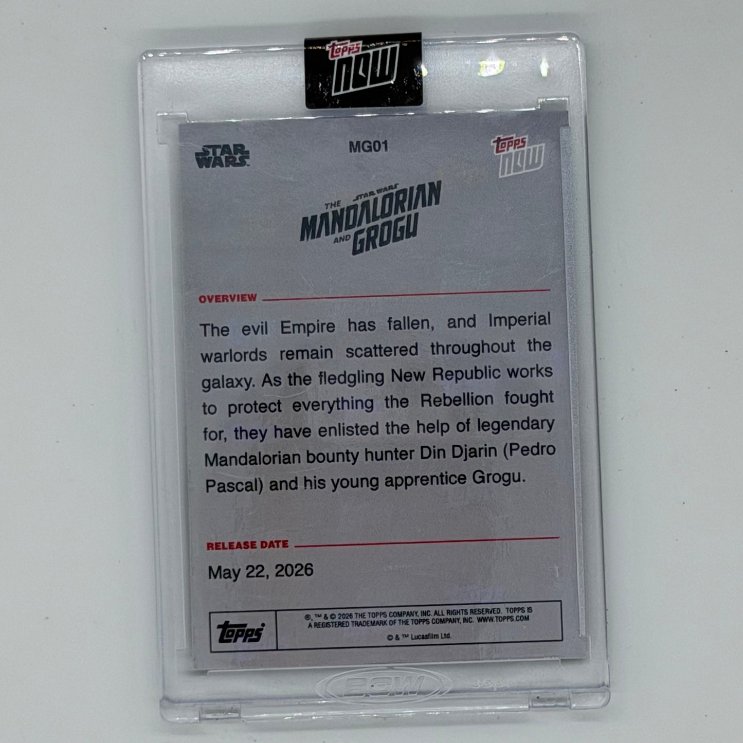 The Mandalorian & Grogu Star Wars Topps 2026 Now /99