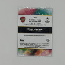 Ethan Nwaneri Arsenal FC UEFA Soccer Topps 2024-25 Inception Auto /25