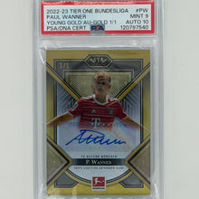 Paul Wanner FC Bayern München Bundesliga Topps 2022-23 Tier One Soccer Auto 1/1