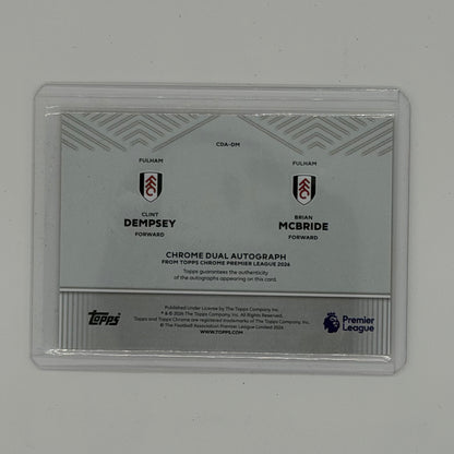 Clint Dempsey Brian McBride Fulham Soccer Topps 2026 Chrome Auto /25