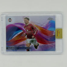 Alejandro Garnacho Manchester United Helix Soccer Topps 2024-25 Chrome