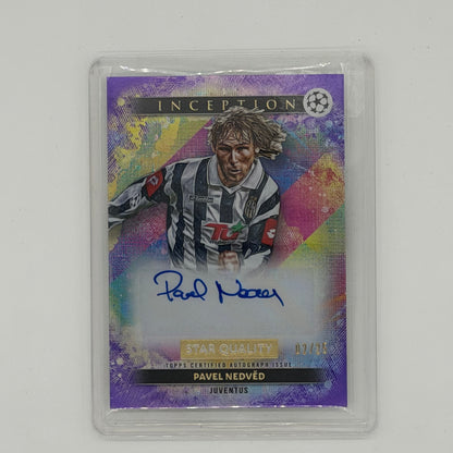 Pavel Nedved Juventus UEFA Soccer Topps 2024-25 Inception Star Quality Auto /25