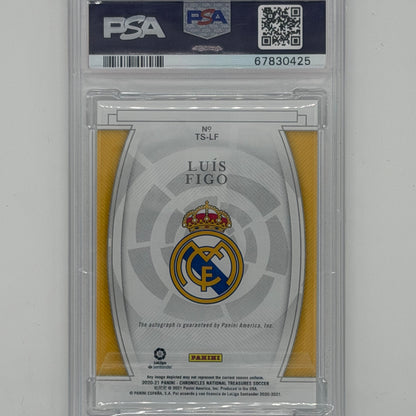 Luis Figo Real Madrid La Liga Soccer Panini 2020 Chronicles NT Auto /15