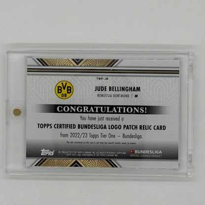 Jude Bellingham Borussia Dortmund Bundesliga Soccer Topps 2022-23 Tier One 1/1