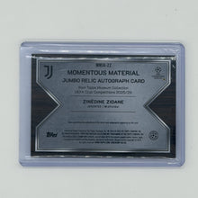 Zinedine Zidane Juventus UEFA Soccer Topps 2025-26 Museum Collection Auto /10