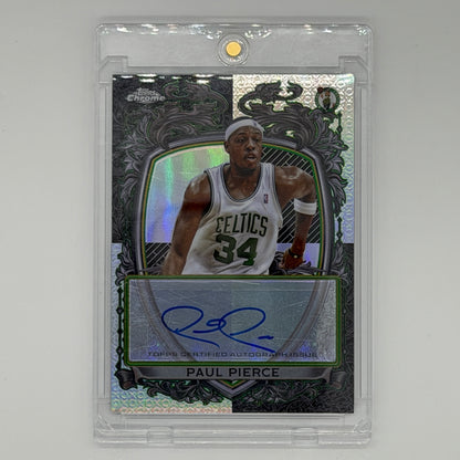 Paul Pierce Boston Celtics NBA Basketball Topps 2025 Chrome Signature Style Auto