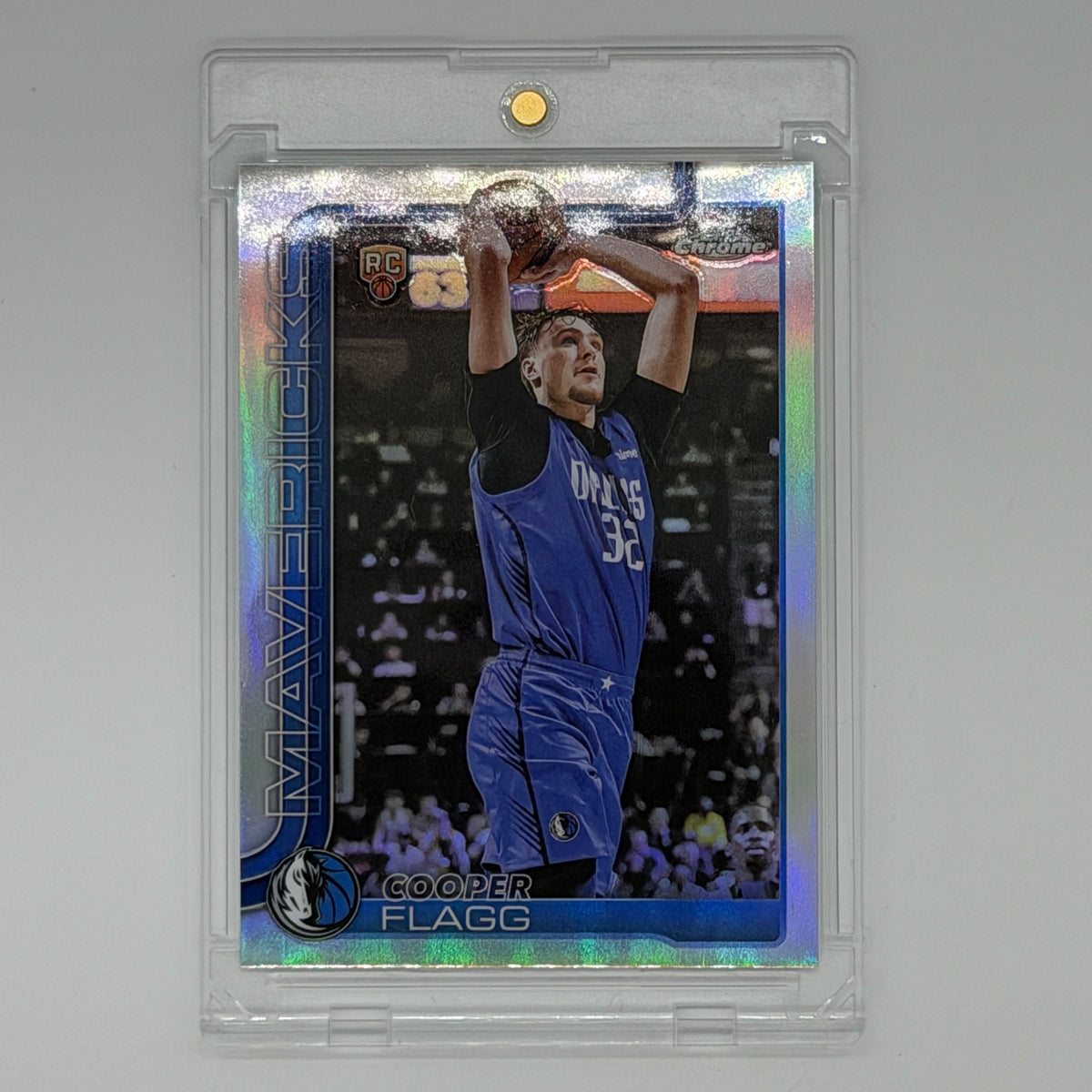 Cooper Flagg Dallas Mavericks NBA Basketball Topps 2025 Chrome Refractor #251
