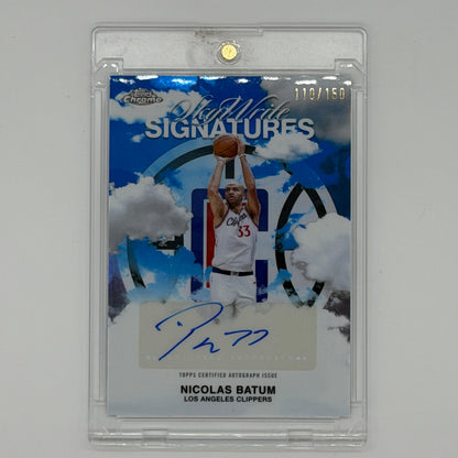 Nicolas Batum Clippers NBA Basketball Topps 2025 Chrome Sky-Write Auto /150