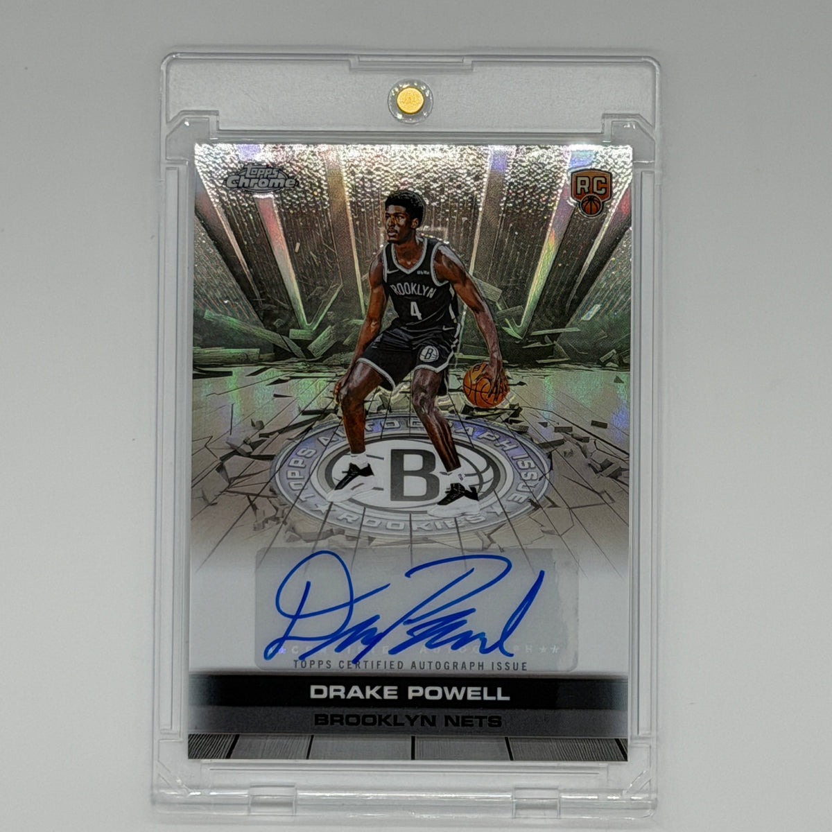 Drake Powell Brooklyn Nets NBA Basketball Topps 2025 Chrome Auto