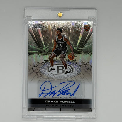 Drake Powell Brooklyn Nets NBA Basketball Topps 2025 Chrome Auto