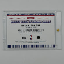 Nolan Traore Brooklyn Nets NBA Basketball Topps 2025 Hoops Rookie Signatures
