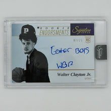 Walter Clayton Jr NBA Basketball Panini 2025 Rookie Endorsements Signature Series /25