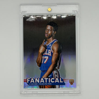 VJ Edgecombe Philadelphia 76ers NBA Basketball Topps 2025 Chrome Fanatical