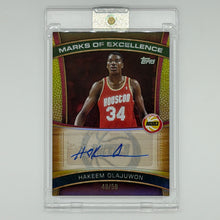 Hakeem Olajuwon Houston Rockets NBA Basketball Topps 2025 Marks of Excellence Auto /50