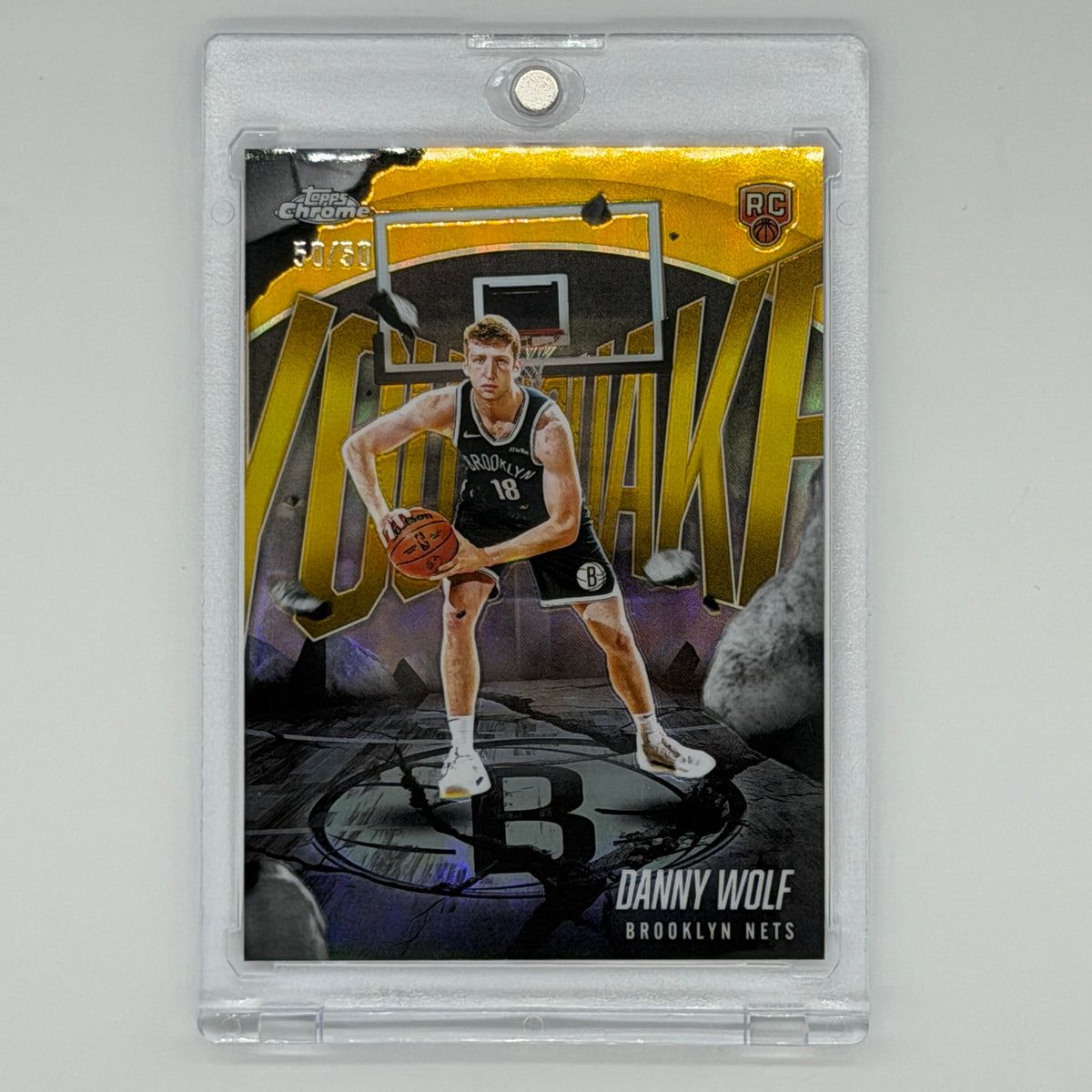 Danny Wolf Brooklyn Nets NBA Basketball Topps 2025 Chrome RC /50