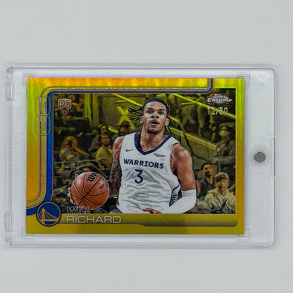 Will Richard Golden State Warriors NBA Basketball Topps 2025 Chrome RC /50