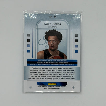 Noah Penda Orlando Magic NBA Basketball Panini 2025 Signature Series RC /35
