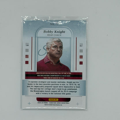 Bobby Knight Coach Basketball Panini 2025 Signature Series /49
