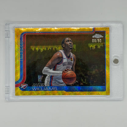 Jalen Williams Oklahoma City Thunder NBA Basketball Topps 2025 Chrome /50
