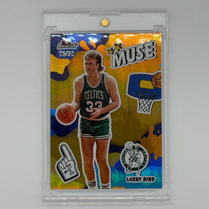 Larry Bird Boston Celtics NBA Basketball Topps 2025 Finest Muse /50